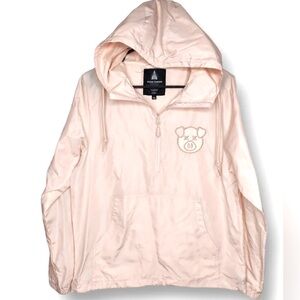 Shane Dawson Light Pink Pig Windbreaker 1/4 Zip Pullover